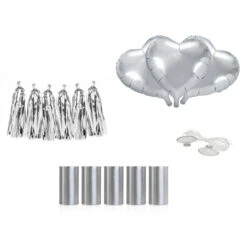 Auto Decoratiepakket Zilver -Ginger Ray || Floris van Bommel || Revitalash Verkoop 062 4653 auto decoratiepakket hartjes zilver 2