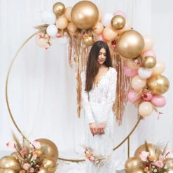 Gouden Backdrop Frame Cirkel, 2m