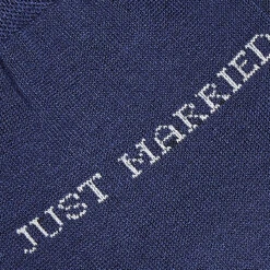 Carlo Lanza Just Married Blauwe Katoenen Sokken -Ginger Ray || Floris van Bommel || Revitalash Verkoop 100 268 detail
