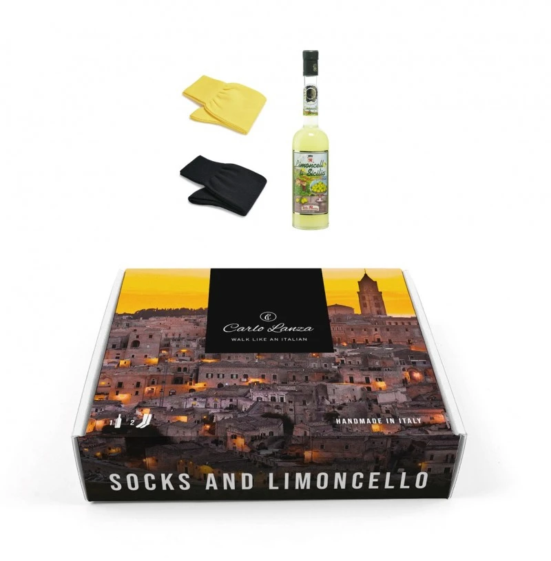 Carlo Lanza Cadeaupakket Sokken & Limoncello 4 Carlo Lanza Cadeaupakket Sokken & Limoncello - Afbeelding 2