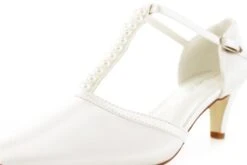 White Lady 877 Ivoor Bruidsschoenen -Ginger Ray || Floris van Bommel || Revitalash Verkoop 877 einf satin ivory 06