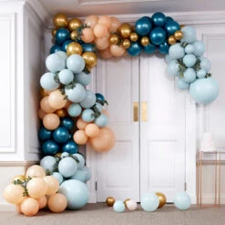 Ginger Ray BA-318 Balloon Arch Groen & Chrome Goud Ballonnenboog