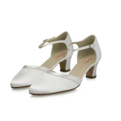 Rainbow Club Anika Wit Bruidsschoenen -Ginger Ray || Floris van Bommel || Revitalash Verkoop anika white satin 6