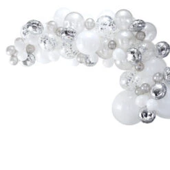 Zilveren Ballonnenboog BA-302 | Ginger Ray -Ginger Ray || Floris van Bommel || Revitalash Verkoop ba 302 silver balloon arch cut out min 2