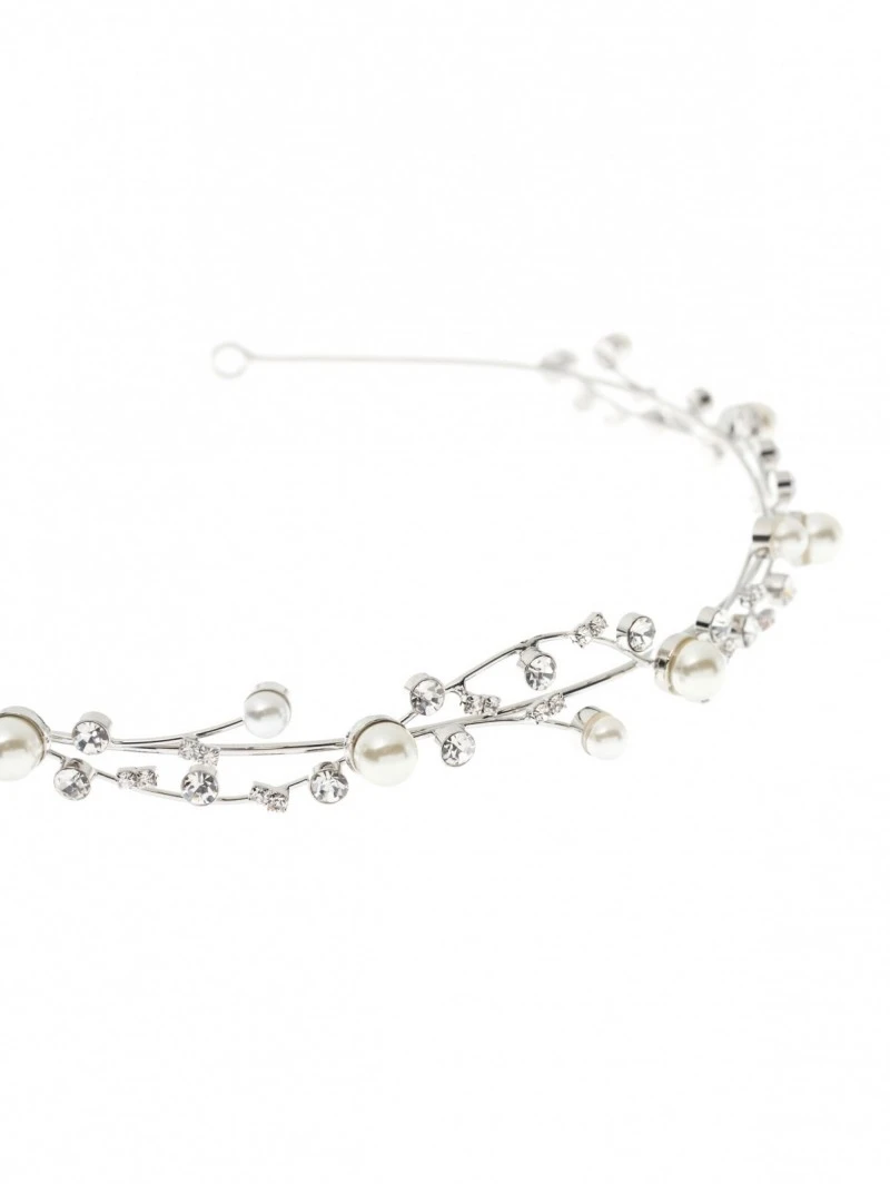 Isabelle | Luxe Tiara Met Parels - Poirier BB-720 6 Isabelle | Luxe Tiara Met Parels - Poirier BB-720 - Afbeelding 4