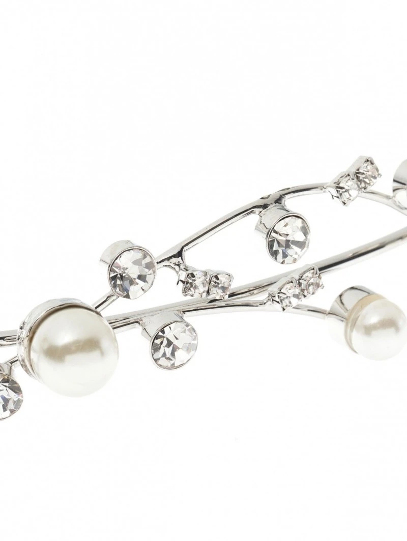 Isabelle | Luxe Tiara Met Parels - Poirier BB-720 5 Isabelle | Luxe Tiara Met Parels - Poirier BB-720 - Afbeelding 3