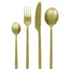 POMAX- OSAWA - Bestekset 16-delig 18/10 - Roestvrij Staal - Goud -Ginger Ray || Floris van Bommel || Revitalash Verkoop bestekset 16 delig goud 1