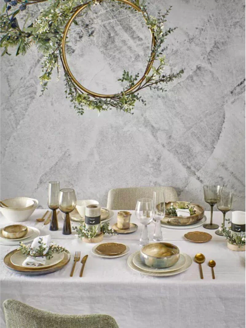 POMAX- OSAWA - Bestekset 16-delig 18/10 - Roestvrij Staal - Goud 6 POMAX- OSAWA - Bestekset 16-delig 18/10 - Roestvrij Staal - Goud - Afbeelding 4