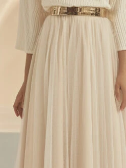 Bianco Evento Bamaris Rok Champagne -Ginger Ray || Floris van Bommel || Revitalash Verkoop bianco evento bamaris skirt 5