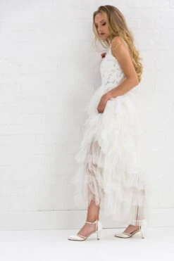 Rainbow Club Desi Bruidsschoenen -Ginger Ray || Floris van Bommel || Revitalash Verkoop desi ivory satin off white fine glitter ls f