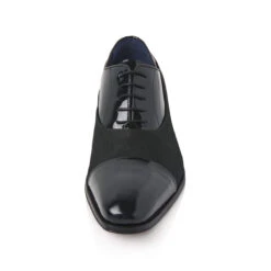 Mr. Fiarucci Devon Heren Trouwschoenen Zwart -Ginger Ray || Floris van Bommel || Revitalash Verkoop devon black suede grasgrain fabric 4