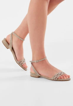 Rainbow Club Faye-Gold Metallic Bruidsschoenen -Ginger Ray || Floris van Bommel || Revitalash Verkoop faye gold metallic