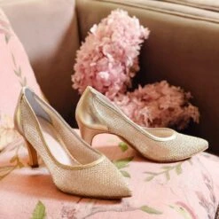 Fiarucci Bridal Melany Gold Bruidsschoenen -Ginger Ray || Floris van Bommel || Revitalash Verkoop fiarucci bridal melany gold mesh leather pls a