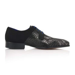 Mr. Fiarucci Mervyn Heren Trouwschoenen Zwart -Ginger Ray || Floris van Bommel || Revitalash Verkoop fiarucci mervyn black silver snake suede leather 3