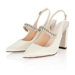 Rainbow Club Freja Bruidsschoenen -Ginger Ray || Floris van Bommel || Revitalash Verkoop freja ivory satin silver bejewelled 6