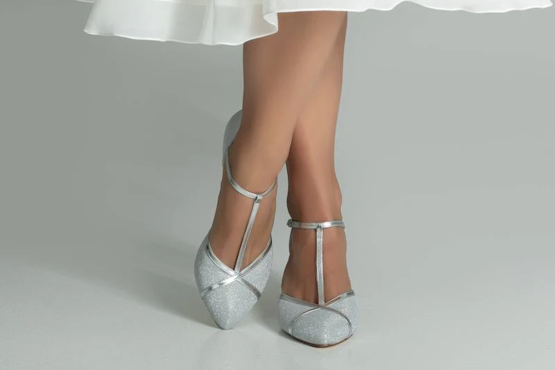 G Westerleigh Zara Zilver Bruidsschoenen 6 G Westerleigh Zara Zilver Bruidsschoenen - Afbeelding 4