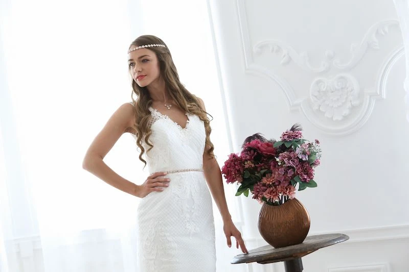 G. Westerleigh Haarband Bruid HS-J3766ARG 7 G. Westerleigh Haarband Bruid HS-J3766ARG - Afbeelding 5