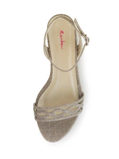 Rainbow Club Faye-Gold Metallic Bruidsschoenen -Ginger Ray || Floris van Bommel || Revitalash Verkoop gold2