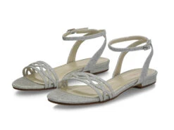 Rainbow Club Faye-Silver Metallic Bruidsschoenen -Ginger Ray || Floris van Bommel || Revitalash Verkoop hnaclkda