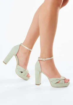 Fiarucci Bridal Marilou Bruidsschoenen Mint -Ginger Ray || Floris van Bommel || Revitalash Verkoop marilou mint suede leather gold