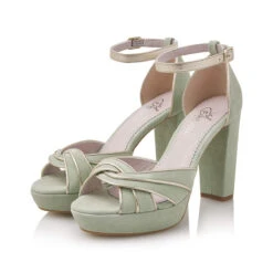 Fiarucci Bridal Marilou Bruidsschoenen Mint -Ginger Ray || Floris van Bommel || Revitalash Verkoop marilou mint suede leather gold 7