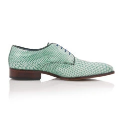 Mr. Fiarucci Mikai Heren Trouwschoenen Groen -Ginger Ray || Floris van Bommel || Revitalash Verkoop mikai green snake leather 3
