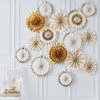 Ginger Ray GO-162 Gold Wedding Paperfans -Ginger Ray || Floris van Bommel || Revitalash Verkoop mubzh0fg