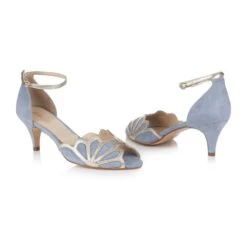 Rachel Simpson Isadora Dusky Blue Bruidsschoenen -Ginger Ray || Floris van Bommel || Revitalash Verkoop new rss isadora pair toe to toe 2400x
