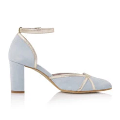 Fiarucci Bridal Nowi Bruidsschoenen Blauw -Ginger Ray || Floris van Bommel || Revitalash Verkoop nowi soft blue suede leather gold 3