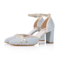 Fiarucci Bridal Nowi Bruidsschoenen Blauw -Ginger Ray || Floris van Bommel || Revitalash Verkoop nowi soft blue suede leather gold 7