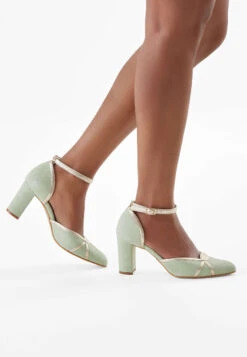 Fiarucci Bridal Nowi Bruidsschoenen Mint -Ginger Ray || Floris van Bommel || Revitalash Verkoop nowi mint green suede leather 1