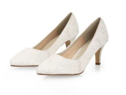 Rainbow Club Pattie Bruidsschoenen -Ginger Ray || Floris van Bommel || Revitalash Verkoop pattie ivory satin and ivory luxury lace 6 2