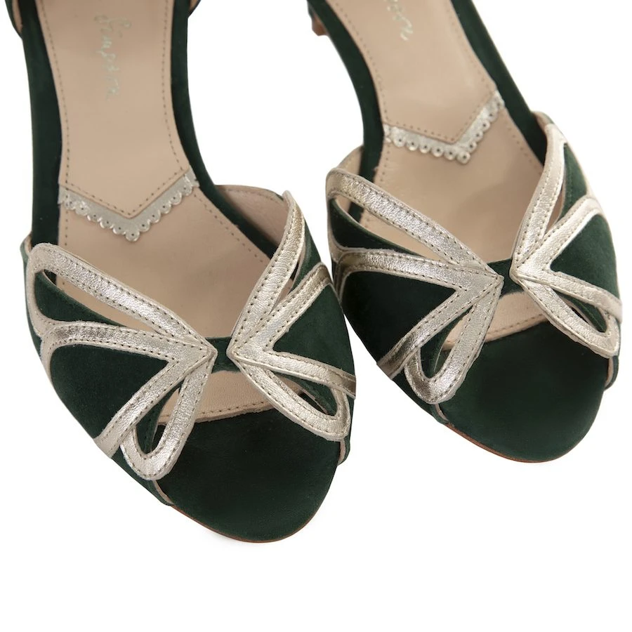 Rachel Simpson Cecelia Bruidsschoenen Groen 6 Rachel Simpson Cecelia Bruidsschoenen Groen - Afbeelding 4