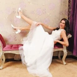 Rainbow Club Glitta Bruidsschoenen -Ginger Ray || Floris van Bommel || Revitalash Verkoop rainbow club gitta ivory satin ls e