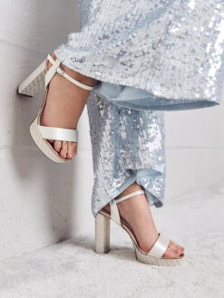 Rainbow Club Nattie Bruidsschoenen -Ginger Ray || Floris van Bommel || Revitalash Verkoop rainbow club nattie ivory satin parquet heel ls d