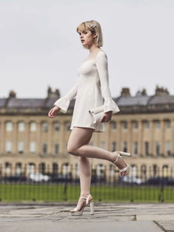 Rainbow Club Nattie Bruidsschoenen -Ginger Ray || Floris van Bommel || Revitalash Verkoop rainbow club nattie ivory satin parquet heel ls e