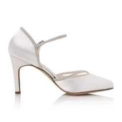 Rainbow Club Rania Bruidsschoenen -Ginger Ray || Floris van Bommel || Revitalash Verkoop rania ivory satin silver fine glitter 3