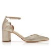Rachel Simpson Remi Bruidsschoenen Goud -Ginger Ray || Floris van Bommel || Revitalash Verkoop rs remi gold 1