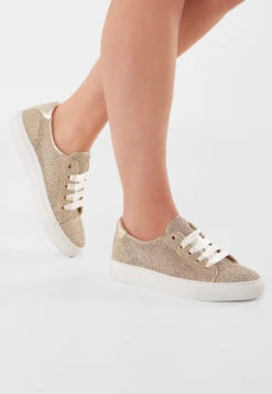 Fiarucci Bridal Rubie Bruidssneakers Goud -Ginger Ray || Floris van Bommel || Revitalash Verkoop rubie gold mesh
