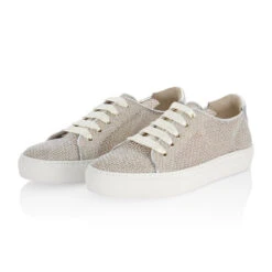 Fiarucci Bridal Rubie Bruidssneakers Zilver -Ginger Ray || Floris van Bommel || Revitalash Verkoop rubie platino mesh 6