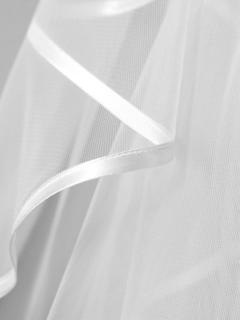 Sluier Met Satijnen Bies S20-210/1/SOFT | Poirier - Afbeelding 3