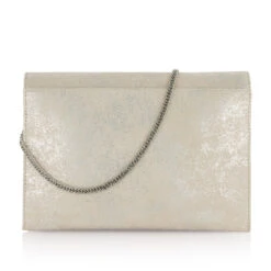 Fiarucci Bridal Svenja Bruidstasje Zilver -Ginger Ray || Floris van Bommel || Revitalash Verkoop svenja off white silver suede leather 4