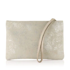 Fiarucci Bridal Teana Bruidstasje Zilver -Ginger Ray || Floris van Bommel || Revitalash Verkoop teana off white silver suede leather 2b 1