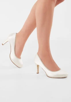 Rainbow Club Yanna Bruidsschoenen Ivoor -Ginger Ray || Floris van Bommel || Revitalash Verkoop yanna ivory satin silver fine glitter