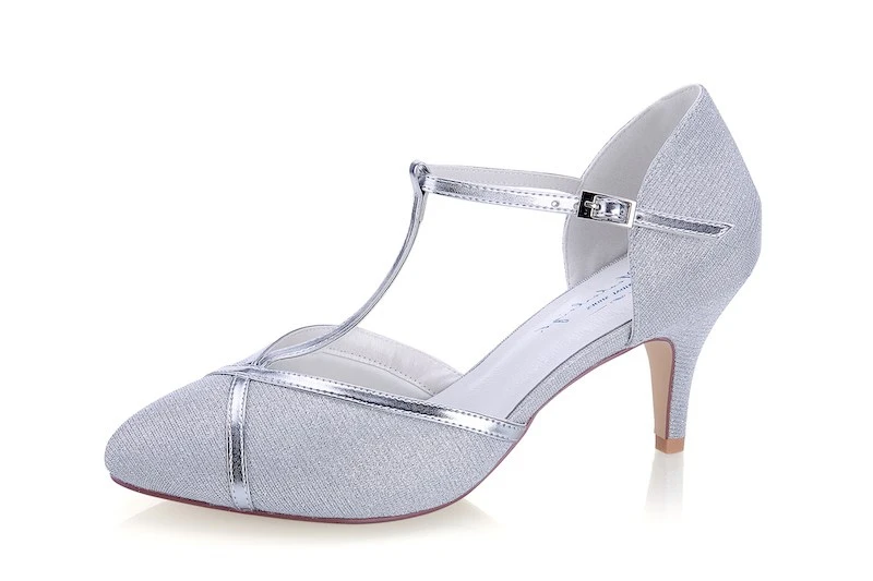 G Westerleigh Zara Zilver Bruidsschoenen 4 G Westerleigh Zara Zilver Bruidsschoenen - Afbeelding 2